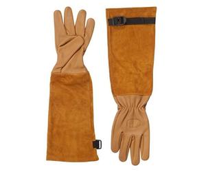 FELCO 705M Rosenhandschuhe Braun, dornenfest, Rindsleder, Stulpe