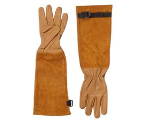 FELCO 705XL Rosenhandschuhe Braun, dornenfest, Rindsleder, Stulpe
