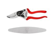 FELCO 8 Sécateur Professionnel Bypass 25 mm pour Main Droite avec Pierre à Affûter Diamant FELCO 903 pour Coupe Nette et Entretien Durable