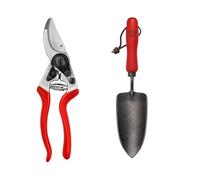 FELCO 8 Sécateur Professionnel Bypass 25 mm pour Main Droite avec Plantoir à Main FELCO 401 en Acier