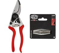 FELCO 9 Sécateur (coupe ø 25 mm, longueur 210 mm, sécateur pour gauchers, poignées en aluminium & 2/91 Jeu de 2 ressorts de rechange Pour sécateur Felco 2/4/7/8/9/10/11 (Import Allemagne)