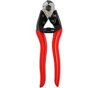 FELCO C7 coupe-câble à une main, système de coupe triangulaire, lame en acier trempé, coupe nette Ø 7 mm, poignées acier avec grip antidérapant, longueur 190 mm, outil professionnel suisse