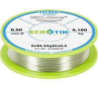 Felder Löttechnik ISO-Core Clear SAC305 Étain à souder bobine Sn96,5Ag3Cu0,5 0.100 kg 0.5 mm