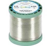 Felder Löttechnik ISO-Core Clear SAC305 Étain à souder bobine Sn96,5Ag3Cu0,5 0.250 kg 0.75 mm