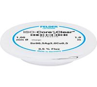 Felder ISO-Core Clear SAC305 Étain à souder bobine Sn96,5Ag3Cu0,5 1 mm