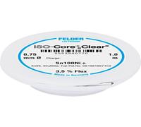 Felder ISO-Core \ Clear\ Sn100Ni+ Étain à souder sans plomb bobine Sn99,25Cu0,7Ni0,05 0.75 mm