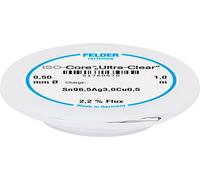 Felder ISO-Core Ultra Clear SAC305 Étain à souder bobine Sn96,5Ag3Cu0,5 0.5 mm