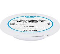 Felder ISO-Core \ Ultra-Clear\ Sn100Ni+ Étain à souder sans plomb bobine Sn99,25Cu0,7Ni0,05 1 mm