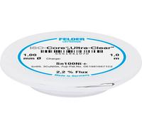 Felder ISO-Core \ Ultra-Clear\ Sn100Ni+ Étain à souder sans plomb bobine Sn99,25Cu0,7Ni0,05 1 mm