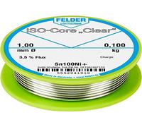 Felder Étain à souder bobine ISO-Core Clear Sn99,25Cu0,7Ni0,05 0,100 kg 1 mm