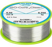 Felder - Étain à souder bobine ISO-Core Clear Sn100Ni+ Sn99,25Cu0,7Ni0,05 0,25 kg 0,5 mm