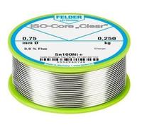 Felder ISO-Core Clear Sn100Ni+ Étain à souder bobine Sn99,25Cu0,7Ni0,05 0.250 kg 0.75 mm