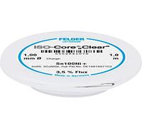 Felder ISO-Core \ Clear\ Sn100Ni+ Étain à souder bobine Sn99,25Cu0,7Ni0,05 1 mm