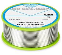 Felder ISO-Core \ Clear\ SAC305 Étain à souder bobine Sn96,5Ag3Cu0,5 0.250 kg 1 mm