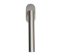 FELGNER poignées de fenêtre Como | de haute qualité | rosace ovale | bouton rotatif | résistant à la corrosion | Pour chambre d'enfant maison et appartement | Sécurité des fenêtres | nickel mat