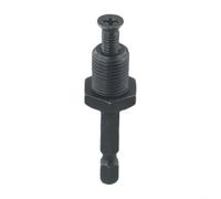 Felicafie Ensemble d'adaptateurs de mandrin à tige hexagonale, filetage mâle de 6,35 mm à 9,5 mm et 1,27 cm, fonction de verrouillage brevetée pour outils électriques, empêche le desserrage, acier