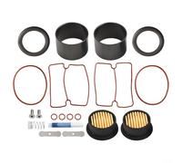 Felicafie Kits de réparation de compresseur d'air sans huile, 1500 W pour manchon de cylindre de piston, avec bagues d'étanchéité en caoutchouc, plaques de soupape et joints, pour pompe à air