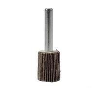 Felicafie Lot de 5 disques à lamelles grain 80 avec tige de 6 mm pour outil rotatif, meules de ponçage de 16 à 40 mm pour métal, bois, polissage et gravure (16 mm)