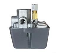 Felicafie Pressostat pour compresseur d'air 4 voies 6-8 bar, 90-120 psi, 240 V 20 A, montage vertical horizontal avec soupapes de décharge pour outils d'atelier de garage (4 trous)