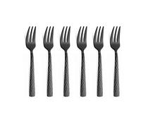 Amefa Fourchettes à gâteau Felicity 15.6 cm lot de 6 Noir