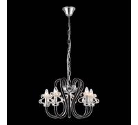 FELIM 5xE14/40W, GLASS/BLACK+CHAMPAGNE L : 520, H : 720, douille E14, dimmable