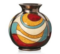 FELISTEYA Vase en Céramique Fait Main - Poterie Artisanale Décorative de 16 cm pour Fleurs, Émaillée à la Main, Design Moderne pour Décoration Intérieure et Cadeau - Modèle Boule 1
