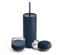 Fellow Carter Bundle (16oz Move, Carry, Cold lid w/Straw), Stone Blue