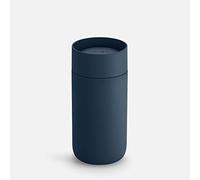 Fellow Carter Move Mug avec couvercle à siroter à 360º - Gobelet à café ouvert avec intérieur en céramique, isolation sous vide, en acier inoxydable, bleu pierre, tasse de 355 ml