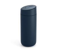 Fellow Carter Slide Tasse à café de voyage avec couvercle à verrouillage coulissant - Gobelet à café anti-fuite avec intérieur en céramique et acier inoxydable isolés sous vide - Bleu pierre - 470 ml