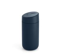 Fellow Carter Slide Tasse à café de voyage avec couvercle à verrouillage coulissant - Gobelet à café anti-fuite avec intérieur en céramique et acier inoxydable isolés sous vide - Bleu pierre - 341 ml
