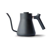 Fellow Stagg | Bouilloire à verser pour café et thé, pour utilisation en cuisinière | Théière à col de cygne avec bec verseur précis et thermomètre intégré | Noir mat | 1 litre
