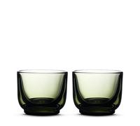 Fellow Verres à espresso Pirch Tasses artisanales de 3,5 oz, lot de 2, verres à café compatibles lave-vaisselle pour espresso et latte art - Vert forêt
