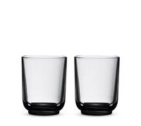 Fellow Verres à latte Pirch Tasses artisanales de 11 oz, lot de 2, verres à café compatibles lave-vaisselle pour boissons espresso et latte art - Fumé