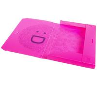 Fellowes 1029101 Lot de 4 chemises design Shock 'n' Smile Fluorescent