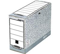 Fellowes Carton d'archives Bankers Box 1080501 – 111×265×327 mm – Gris/Blanc