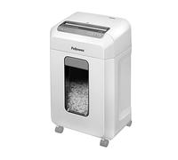 Fellowes 12Ms Destructeur de Papier 12 Feuilles, Destructeur De Documents Coupe-Mini, Technologie D'Inversion Automatique, 30 Minutes, Corbeille 23L, Sécurité DIN P4, Blanc, Exclusivité Amazon