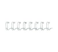 Fellowes - 14 mm - 34 anneaux - A4 (210 x 297 mm) - 130 feuilles - argenté(e) - 100 unités fil de ligature - pour Fellowes Galaxy 500, Galaxy E 500, Pulsar 300, Starlet 90