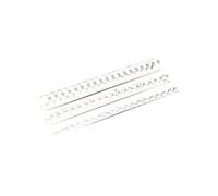 Fellowes - 16 Mm - 30 Cm - A4 (210 X 297 Mm) - 120 Feuilles - Blanc - 100 Unités Peigne De Reliure En Plastique