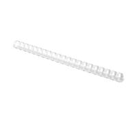 Fellowes 5347005 : Anneaux de Reliure Plastique Blanc, Capacité 120 Feuilles, Pas 21 Boucles, Pack de 100