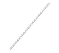 Anneaux de Reliure Plastique Fellowes 5345005, 6mm, Blanc, Capacité 20 Feuilles, Pas 21 Boucles, Compatible Reliure 21 Trous, Pack de 100 unités