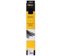 Fellowes - 25 spirales métalliques pour reliure, pas 5 : 1, 59 trous, couleur noir