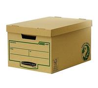 Fellowes 4470701 Grande Caisse Pour Archives Banker Box Earth Series - Montage Manuel - Lot De 10