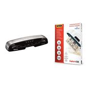 FELLOWES 47459 Plastifieuse Saturne 3 I Fréquent 4 Positions 80-100-125 Microns Chaud/froid A3 Réglage Température Kit Pochette Assorties & 5307506 Pochettes de plastification A3 125 microns par 100
