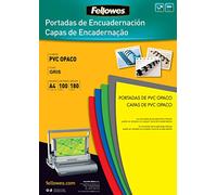 Fellowes 5100601-Couvertures de reliure en PVC opaque A4
