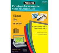 Fellowes 5100601-Couvertures de reliure en PVC opaque A4