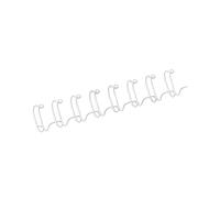 Fellowes 53215 : Anneaux Métalliques Blancs A4 - 6 mm - Capacité 35 Feuilles - Pour Perforelieur 34 Poinçons - Boîte de 100