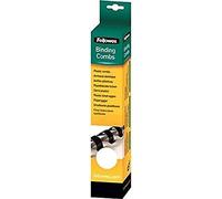 Fellowes 5330403 Anneaux de Reliure Plastique A4 Blanc, 8mm, Capacité 40 Feuilles, Pack de 25, Compatible Perforation 21 Boucles