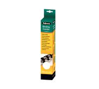Fellowes 5330803 Anneaux Plastique 6mm Blanc - Capacité 55 Feuilles - Compatible Reliure 21 Boucles - Pack de 55 Pièces