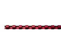 Fellowes 5332202 Lot de 25 Dos Plastique Rouge 16 mm