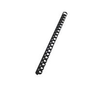Fellowes 53465 : Anneaux de Reliure Plastique Noirs, 6 mm, Capacité 80 Feuilles, Pack de 100, Compatible Perforation 21 Boucles